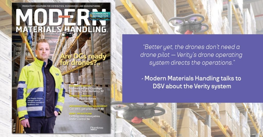Verity's client DSV talks with Modern Materials Handling